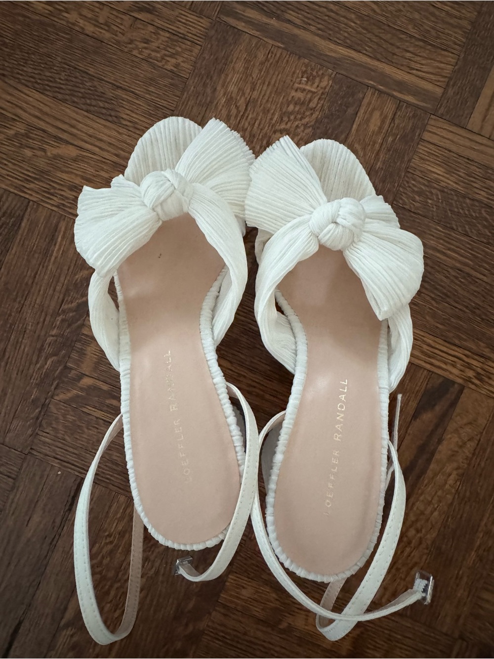 Loeffler Randall Bow Pleated Block Heel - Perfect for Brides